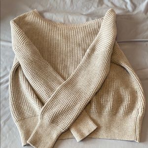 Long sleeve knit sweater (gray)